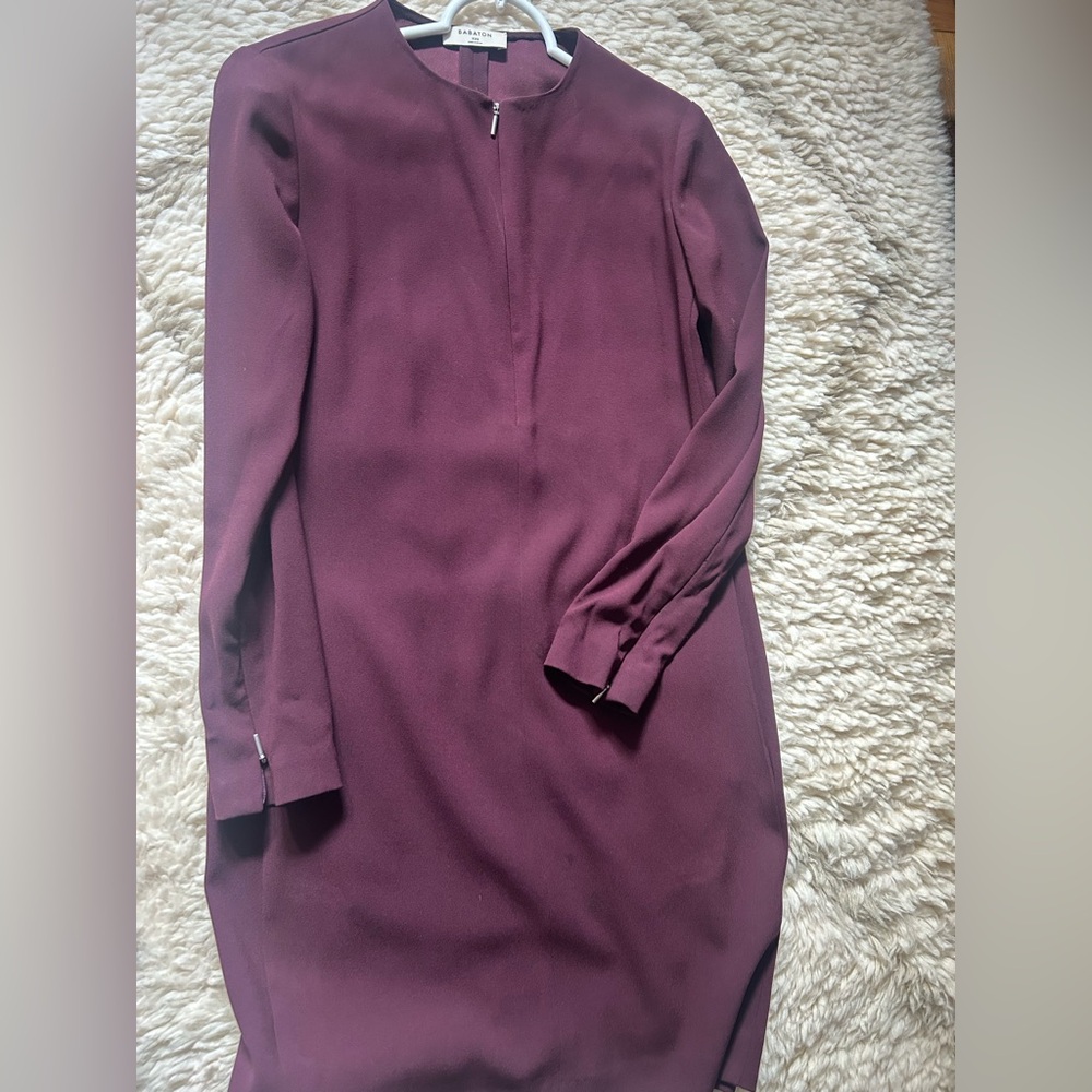 Babaton Plum Long Sleeve Dress